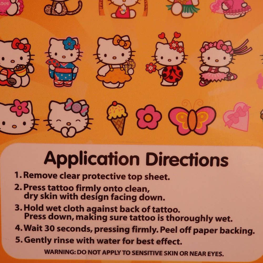 Hello Kitty Temporary Tattoos - Picture 3 of 5